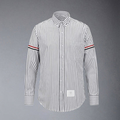 Thom Browne 4-Bar Stripes Shirt