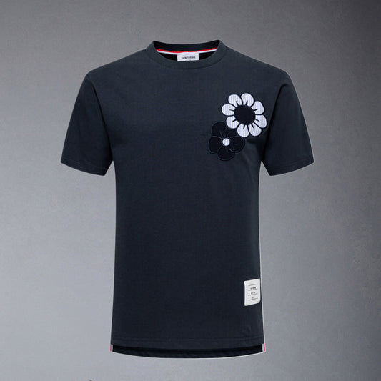 Thombrowne Floral Embroidery T-shirt