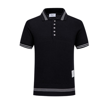 Thom Browne Waffle fabric POLO Shirt