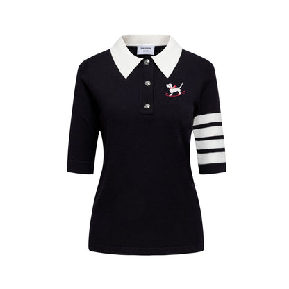 Thom Browne  Women puppy POLO shirt