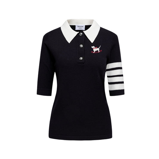 Thom Browne  Women puppy POLO shirt
