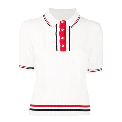 Thom Browne Women Ribbon POLO shirt