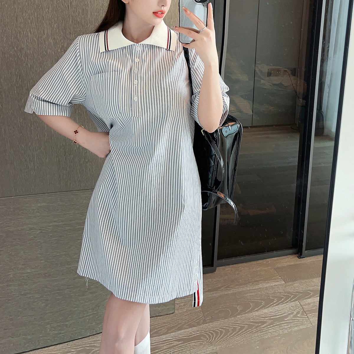 Thom Browne 2025 Colorblock Dress