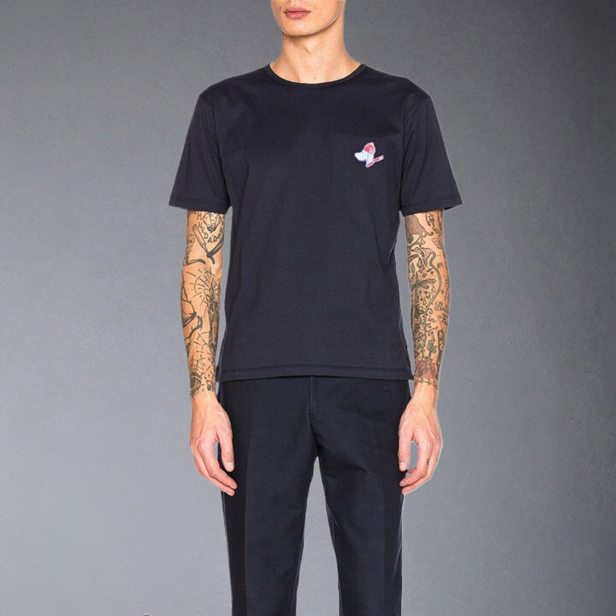 Thom Browne  Christmas Dog Embroidery T-shirt
