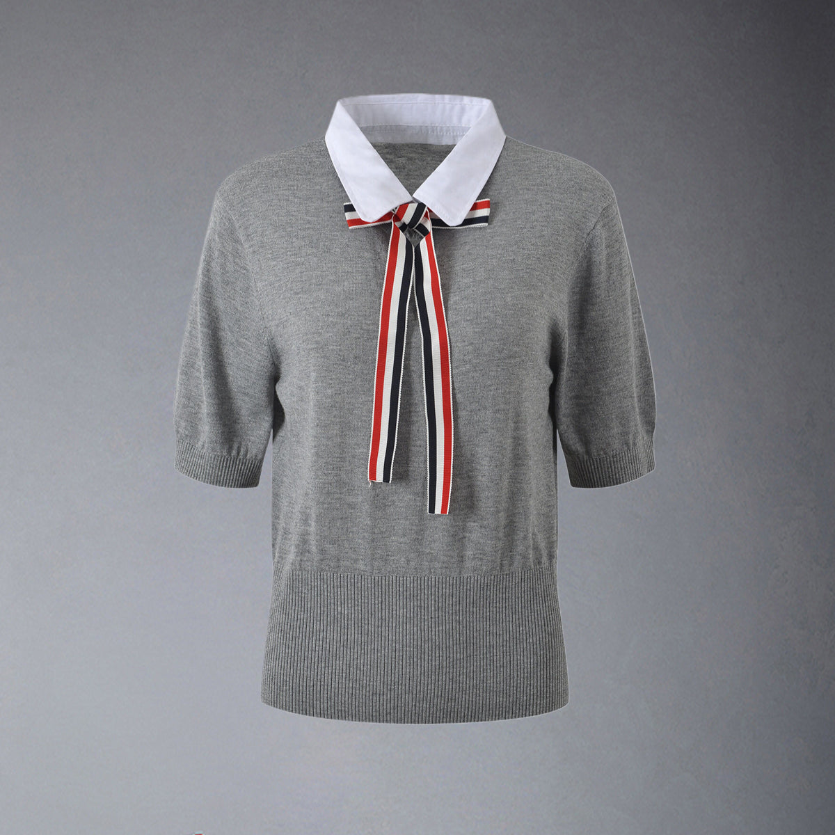 Thom Browne Women Ribbon POLO shirt