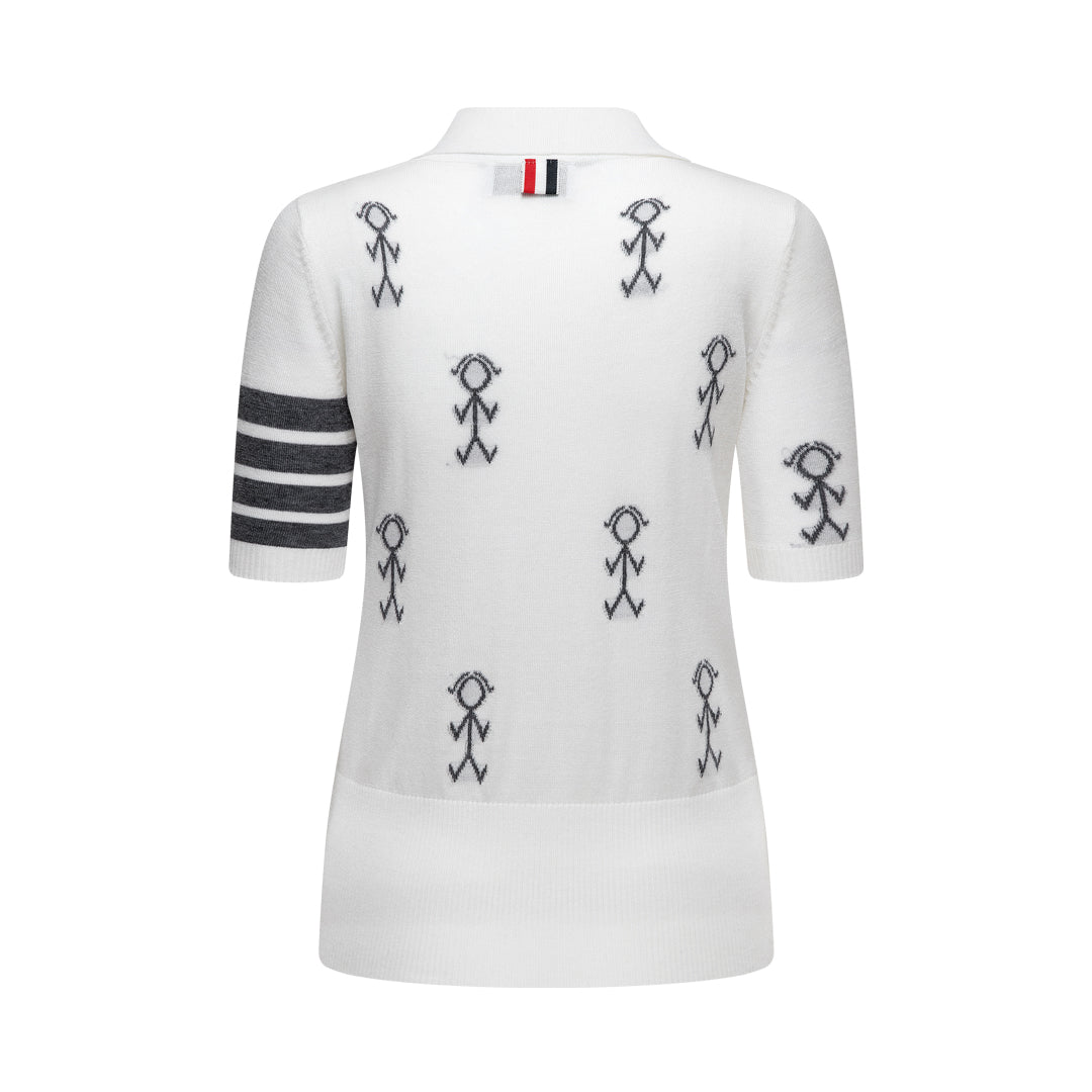 Thom Browne  Women Stickman POLO shirt