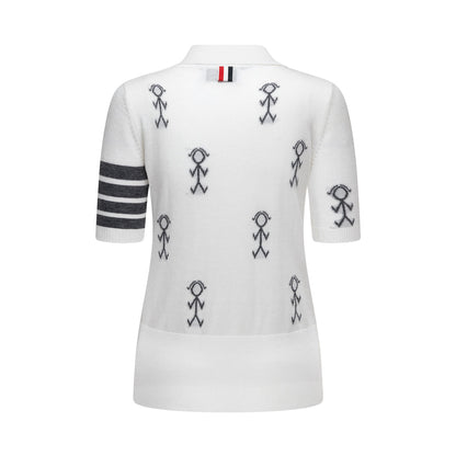 Thom Browne  Women Stickman POLO shirt