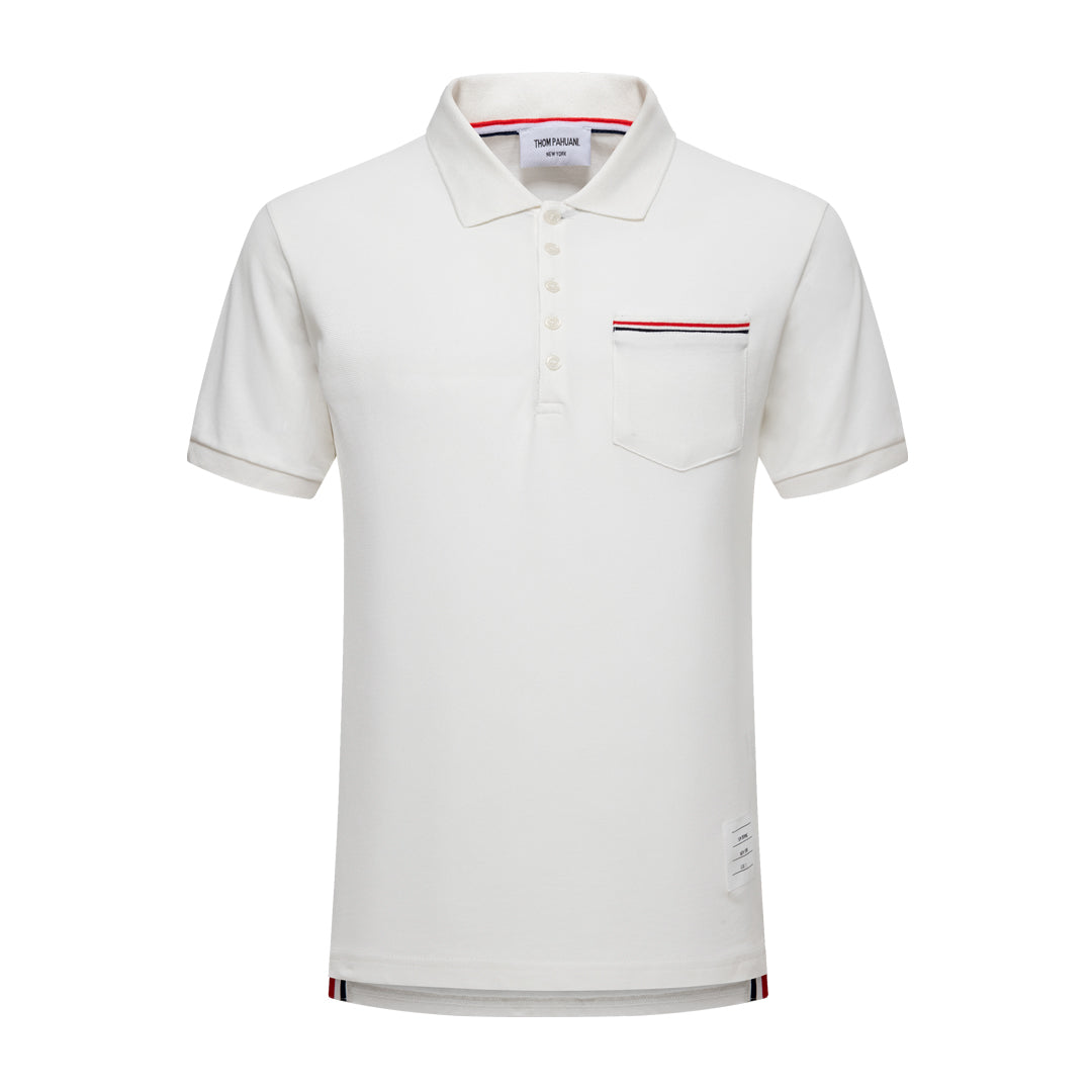 Thom Browne  Pocket Stripes POLO Shirt
