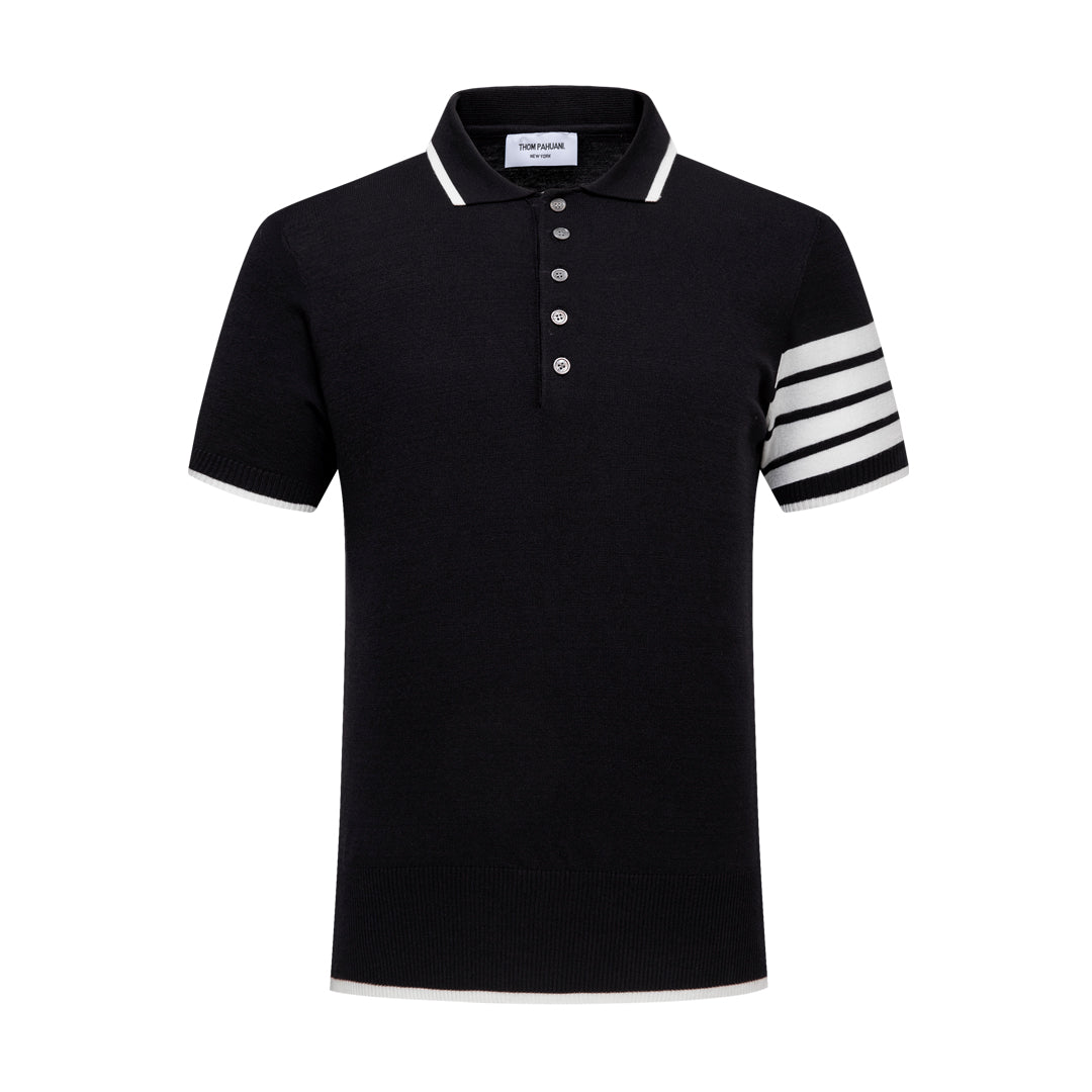 Thom Browne Contrast stripes POLO Shirt