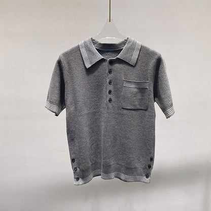 Thom Browne Women stripe POLO shirt