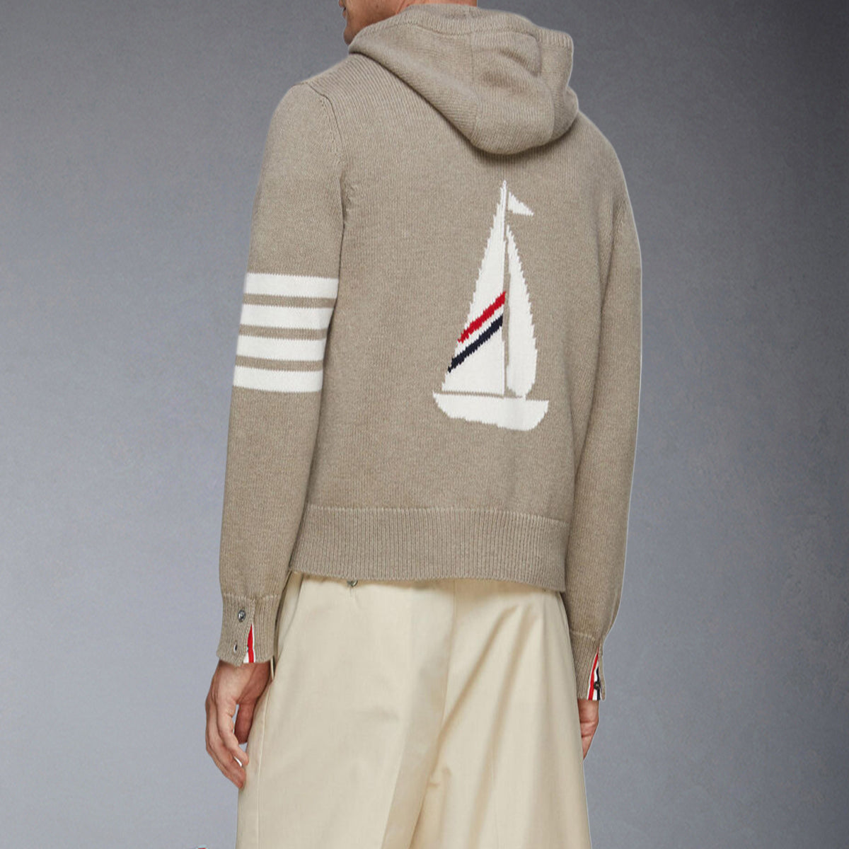 Thom Browne 2025SS Thick Hooded Sweater