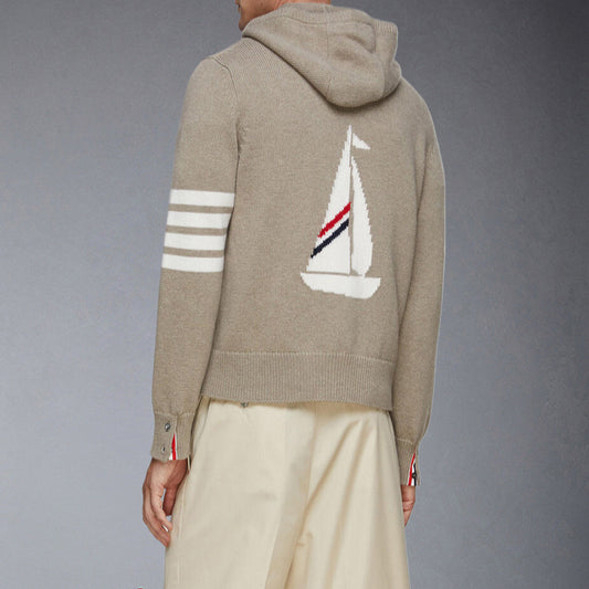 Thom Browne 2025SS Thick Hooded Sweater