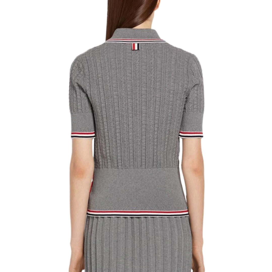Thom Browne  Women stripe POLO shirt