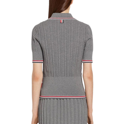 Thom Browne  Women stripe POLO shirt