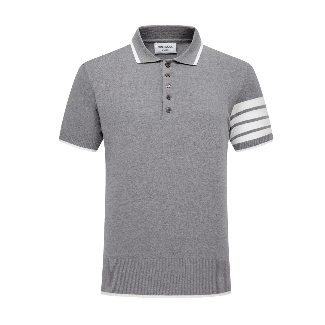 Thom Browne Contrast stripes POLO Shirt