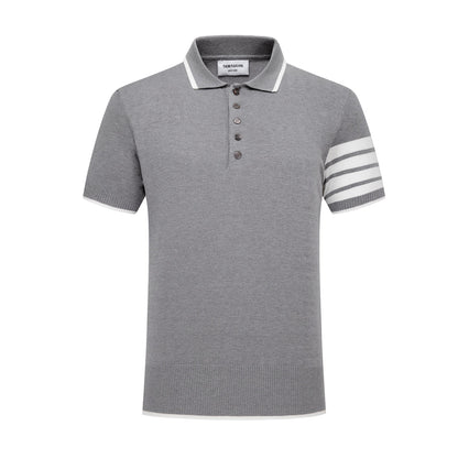 Thom Browne Contrast stripes POLO Shirt
