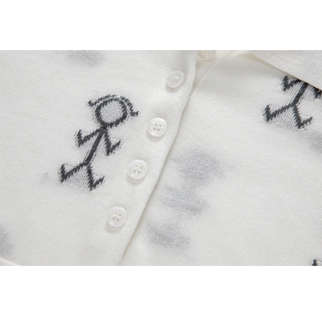 Thom Browne  Women Stickman POLO shirt