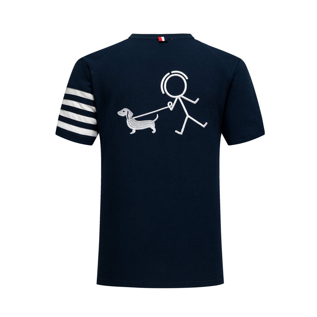 Thom Browne Puppy embroidered T-shirt