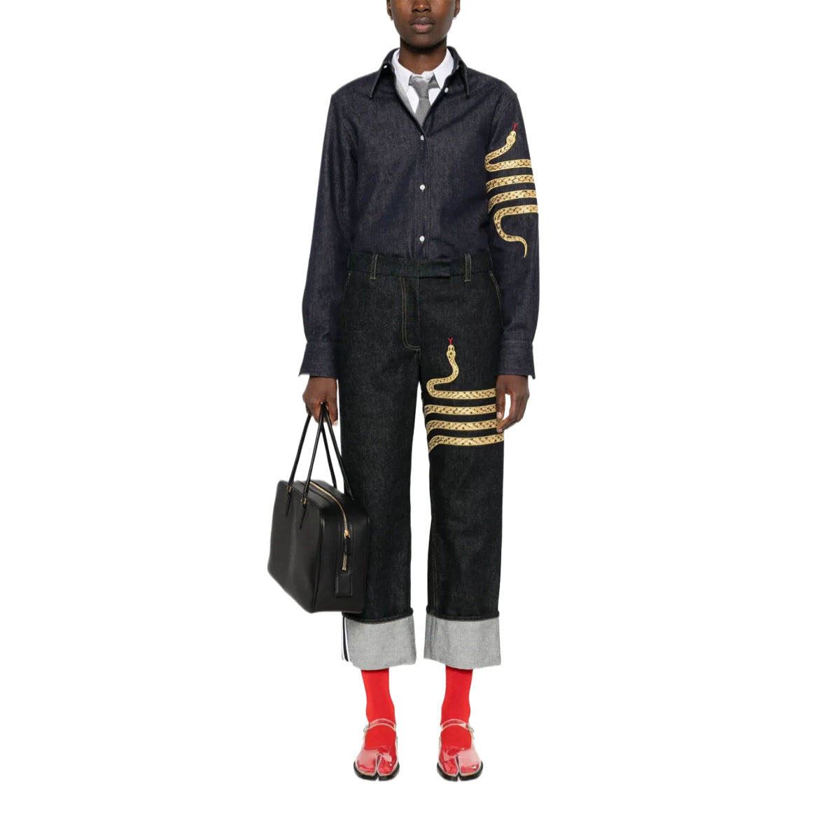 Thom Browne 2025ss Snake Year Limited Shirt