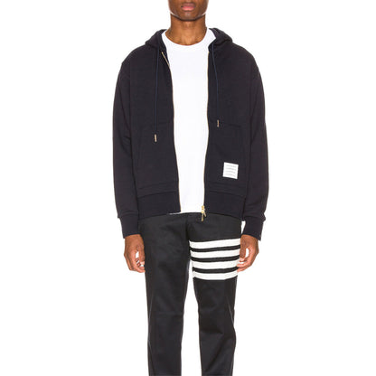 Thom Browne Couple Color Bars Hoodies