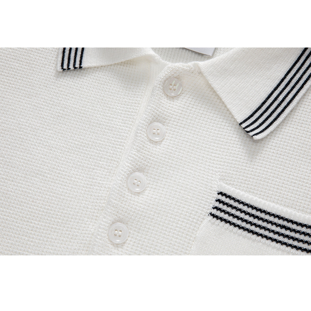 Thom Browne Women stripe POLO shirt