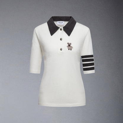 Thom Browne Women Bear POLO shirt