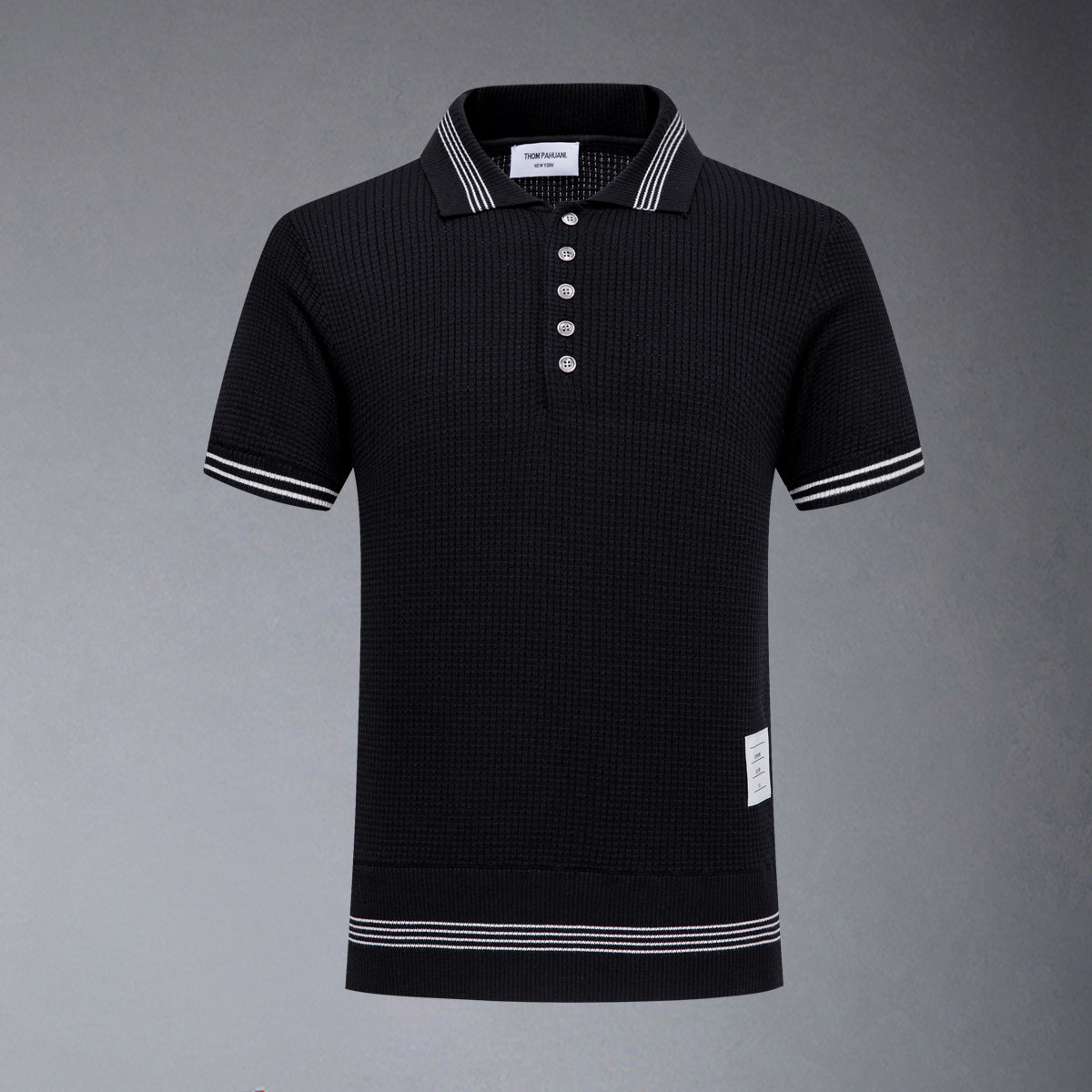Thom Browne Waffle fabric POLO Shirt