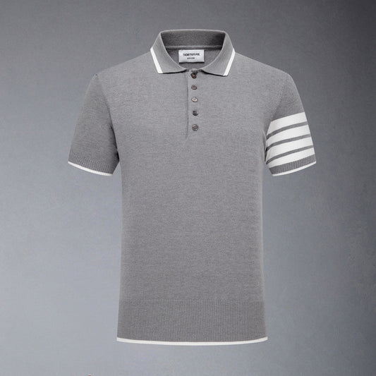 Thom Browne Contrast stripes POLO Shirt