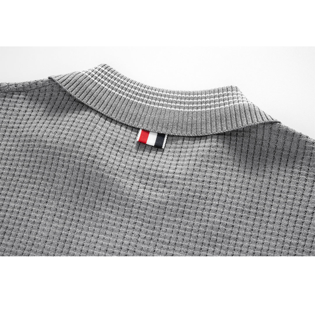 Thom Browne Waffle fabric POLO Shirt