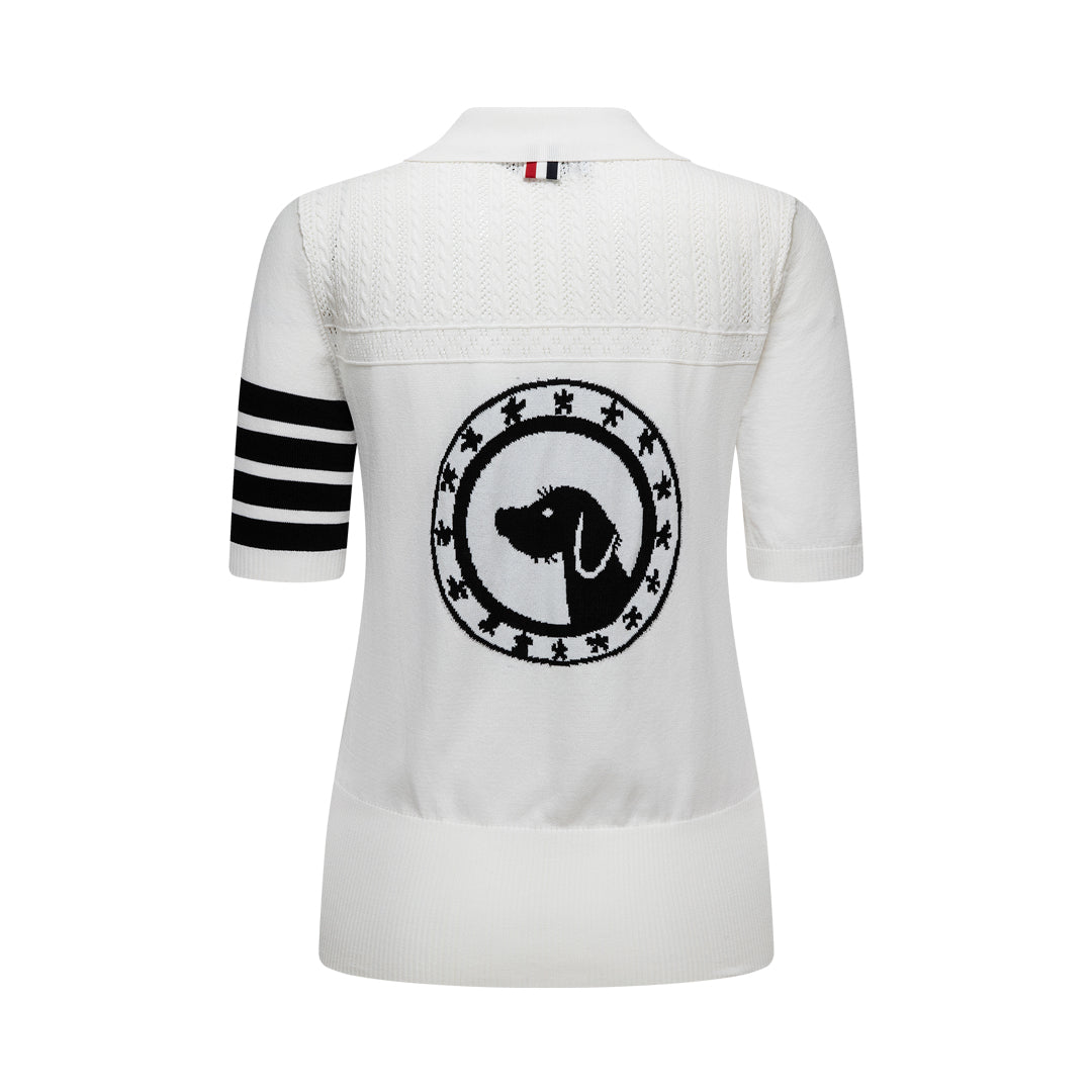 Thom Browne Women Bear POLO shirt