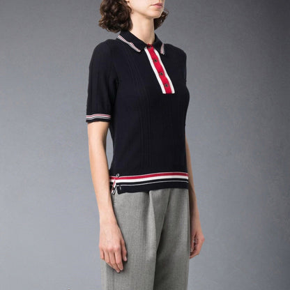 Thom Browne Women Ribbon POLO shirt