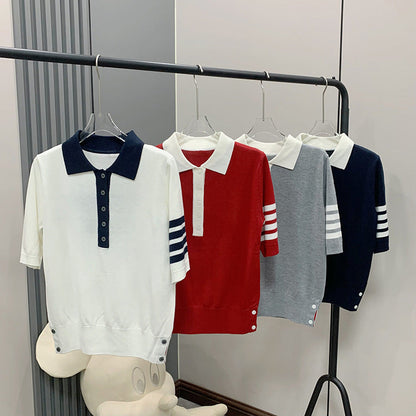 Thom Browne Women's Short-Sleeved Polo Shirt