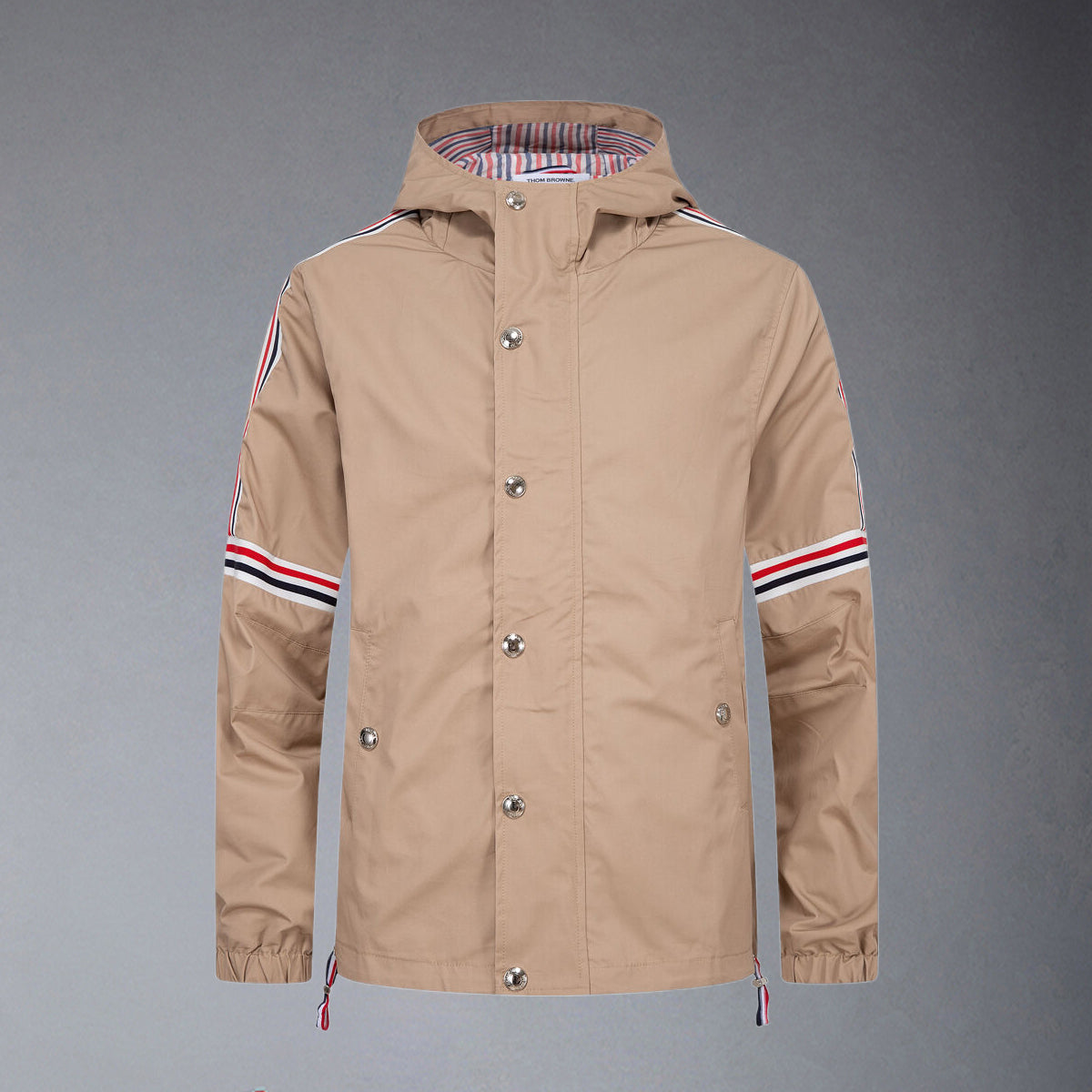 Thom Browne  Khaki Hooded Jacket