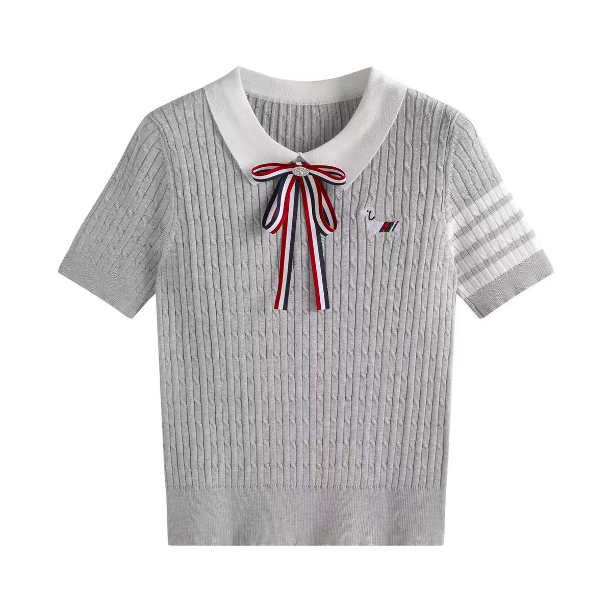 Thom Browne Women Stripe T-shirt