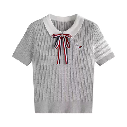 Thom Browne Women Stripe T-shirt