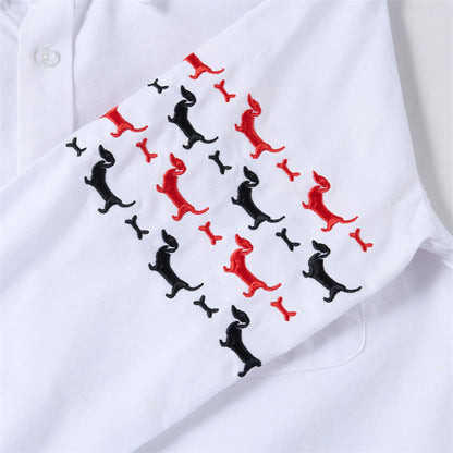 Thom Browne 4-Bar Stripes Shirt